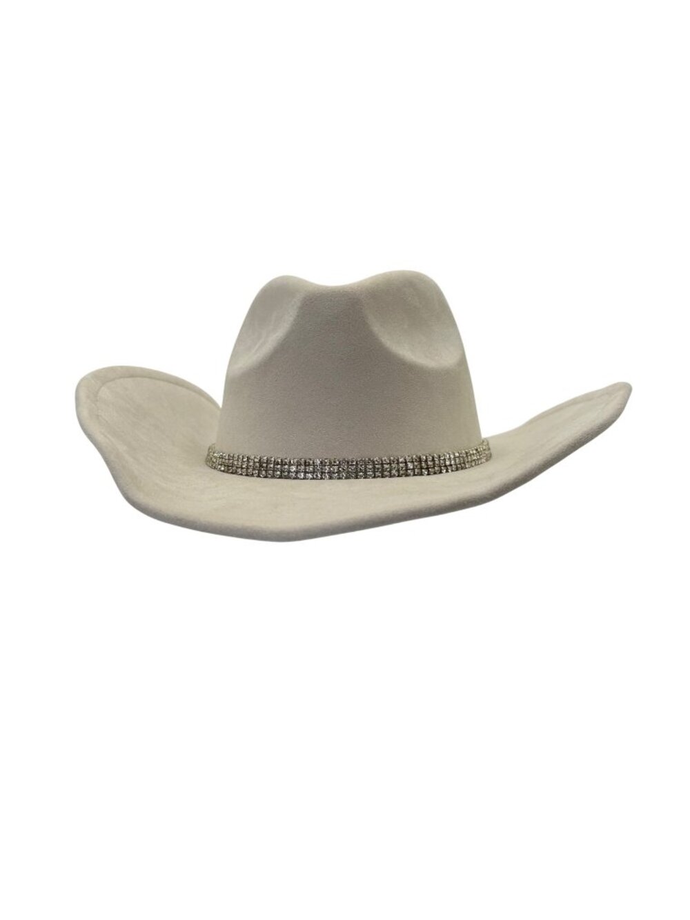 Keilin Felt Cowgirl Hat White w/ Rhinestone Bling Star Studded Western Premium